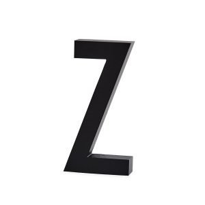 Design Letters Harmaa Kirjain Alumiini Z