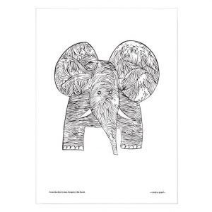 Olle Eksell Elephant Juliste 50x70 Cm