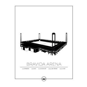 Sverigemotiv Bravida Arena Göteborg Poster Juliste 40x50 Cm
