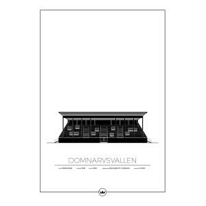 Sverigemotiv Domnarsvallen Borlänge Poster Juliste 50x70 Cm