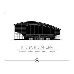 Sverigemotiv Kinnarps Arena Jönköping Poster Juliste 40x50 Cm