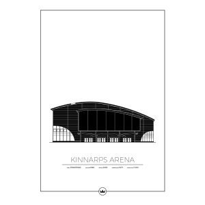 Sverigemotiv Kinnarps Arena Jönköping Poster Juliste 50x70 Cm