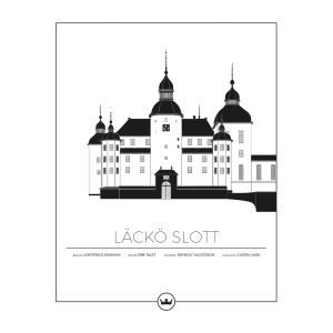 Sverigemotiv Läckö Slott Lidköping Poster Juliste 40x50 Cm