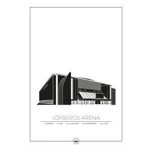 Sverigemotiv Löfbergs Arena Karlstad Poster Juliste 40x50 Cm
