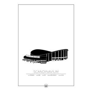 Sverigemotiv Scandinavium Göteborg Poster Juliste 40x50 Cm