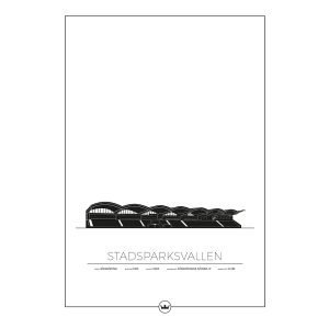 Sverigemotiv Stadsparksvallen Jönköping Poster Juliste 50x70 Cm